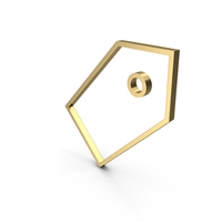 Price Tag Outline Icon Gold PNG & PSD Images
