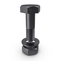 Steel Hex Bolt Set PNG & PSD Images