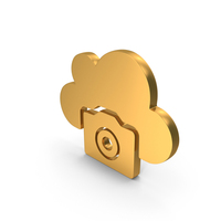 Gold Cloud Camera Icon PNG & PSD Images