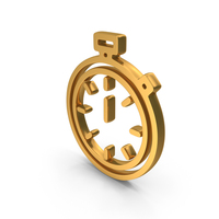 Stopwatch Icon Gold PNG & PSD Images