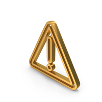 Gold Exclamation Mark Icon PNG & PSD Images
