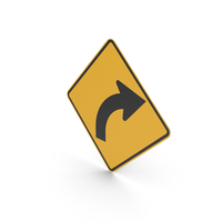 Australian Curve To Right Sign PNG & PSD Images
