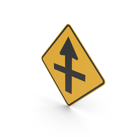 Australian Crossroad Intersection Sign PNG & PSD Images