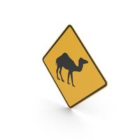 Australian Camels Crossing Sign PNG & PSD Images