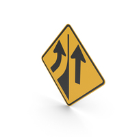 Australian Added Lane (Left) Sign PNG & PSD Images
