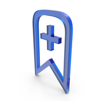Add Bookmark Icon Glass PNG & PSD Images