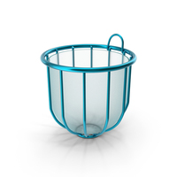 Silver Effect Wall Mounted Toilet Brush Holder Blue PNG & PSD Images