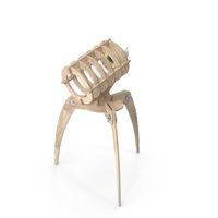 DIY Wooden Table Lamp Alien Invaders PNG & PSD Images