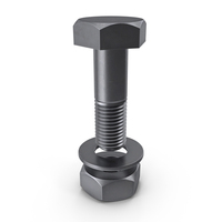 Steel Hex Bolt Set Fixed PNG & PSD Images
