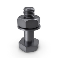 Steel Hex Bolt Set PNG & PSD Images
