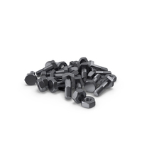 Steel Hex Bolt Set Multi PNG & PSD Images