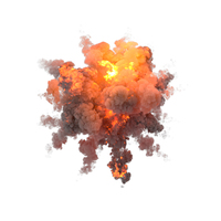 Aerial Explosion PNG & PSD Images