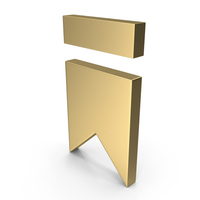 Ribbon Icon Gold PNG & PSD Images