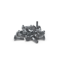Steel Scratched Hex Bolt Multi PNG & PSD Images