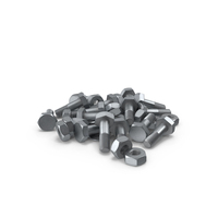 Steel Hex Bolt Set PNG & PSD Images