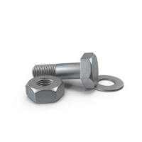 Steel Scratched Hex Bolt Set Multi PNG & PSD Images