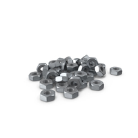 Steel Scratched Hex Nut Multi PNG & PSD Images
