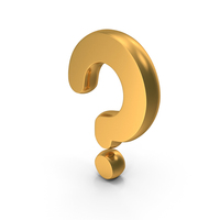 Gold Question Mark Icon PNG & PSD Images