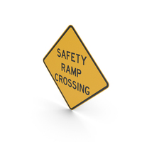 Australian Safety Ramp Crossing Sign PNG & PSD Images