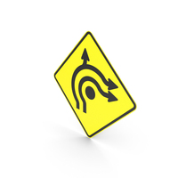 Australian Signs Roundabout Directional Lanes PNG & PSD Images