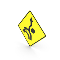 Australian Roundabout Directional Lanes Sign PNG & PSD Images