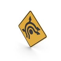 Australian Signs Roundabout Directional Lanes PNG & PSD Images