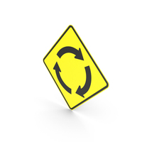 Australian Roundabout Ahead Sign PNG & PSD Images