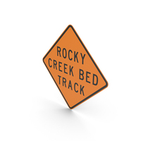 Australian Signs Rocky Creek Bed Track PNG & PSD Images