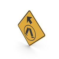 Australian Signs Pedestrian Crossing Ahead on Side Road PNG & PSD Images