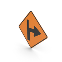 Australian Modified Side Road Intersection (Right) Sign PNG & PSD Images