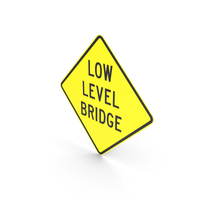 Australian Low Level Bridge Sign PNG & PSD Images