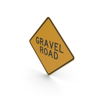 Australian Gravel Road Sign PNG & PSD Images