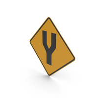 Australian Divided Road Sign PNG & PSD Images