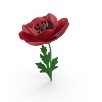 Stylized Poppy PNG & PSD Images