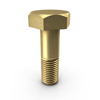 Gold Hex Bolt PNG & PSD Images