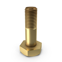 Gold Hex Bolt PNG & PSD Images