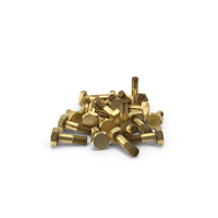 Gold Hex Bolt Multi PNG & PSD Images