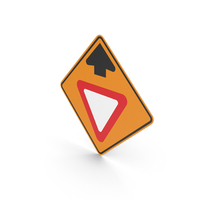 Colombian Sign Yield Ahead PNG & PSD Images