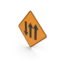 Colombian Sign Three Lanes, One Contraflow PNG & PSD Images