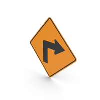 Colombian Sign Sharp Turn To Right PNG & PSD Images