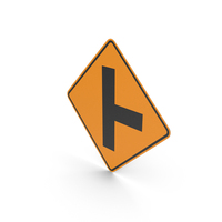 Colombian Sign Road Intersects From The Right PNG & PSD Images