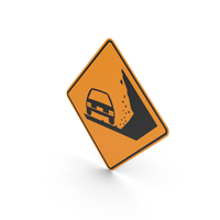 Colombian Sign Falling Rock Surface PNG & PSD Images