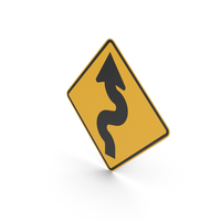 Australian Signs Winding Road First To Left PNG & PSD Images