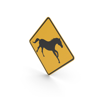 Australian Sign Wild Horses Crossing PNG & PSD Images