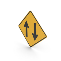 Australian Sign Two Way Traffic Ahead PNG & PSD Images