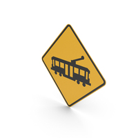Australian Signs Tram Crossing PNG & PSD Images