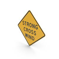 Australian Sign Strong Cross Wind PNG & PSD Images