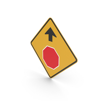 Australian Sign Stop Sign Ahead PNG & PSD Images