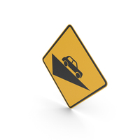 Australian Sign Steep Descent PNG & PSD Images