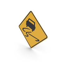 Australian Sign Slippery Road When Wet PNG & PSD Images